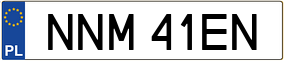Trailer License Plate